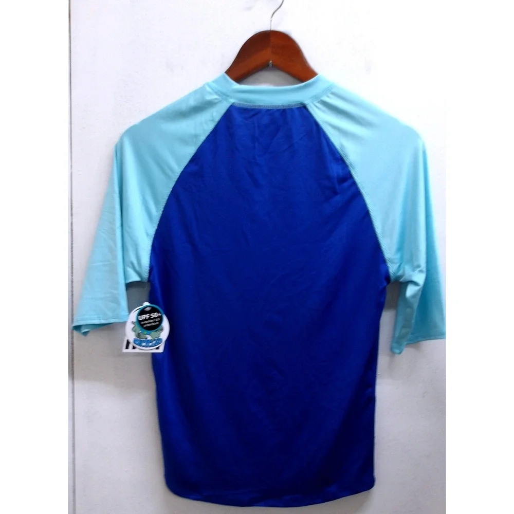 Neff Boys Blue Long Sleeve Rash Guard Swim Shirt‎ Rubber Duck Graphic 18 /#26561